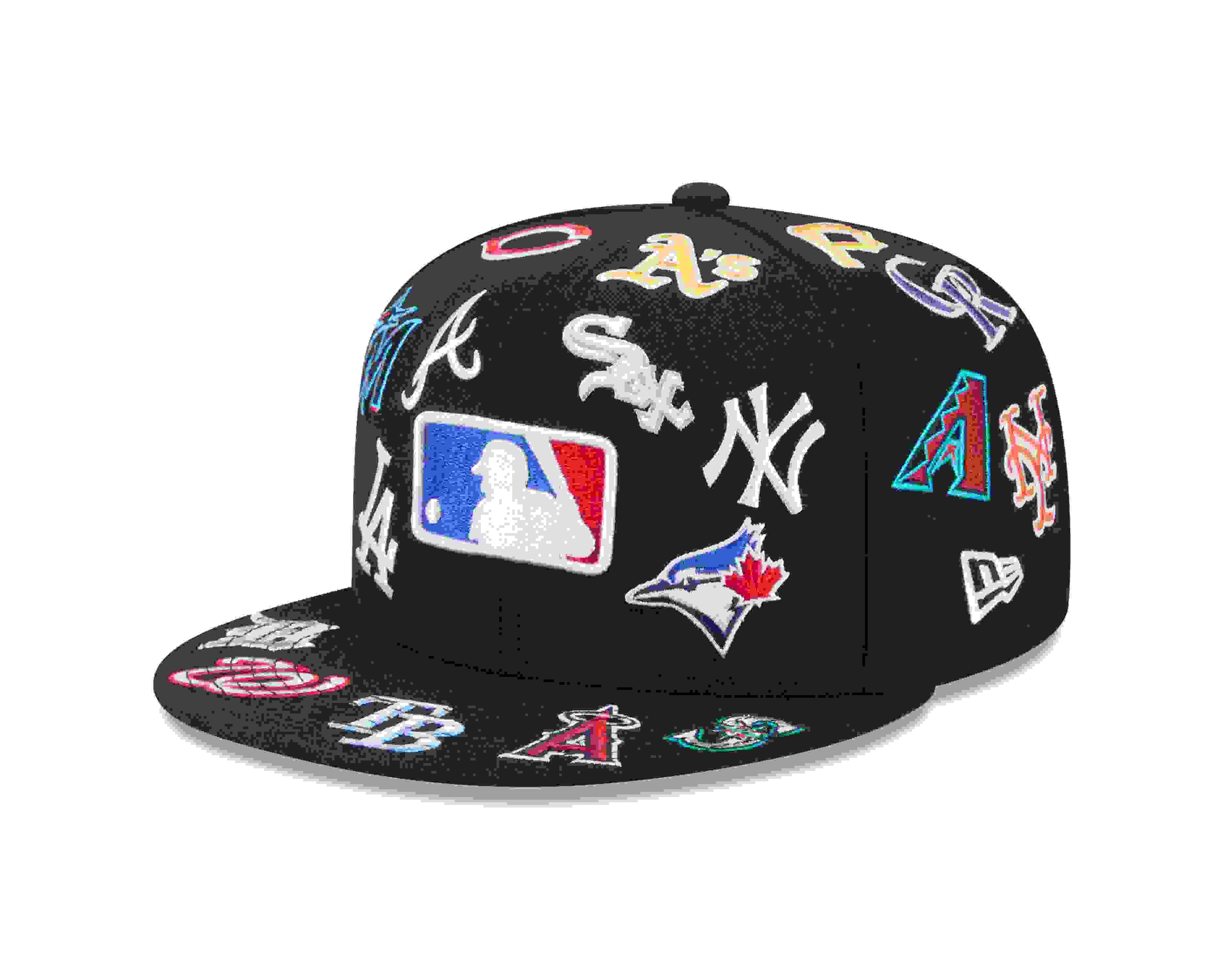 New Era MLB 9FIFTY All Over Print Black Snapback Hat
